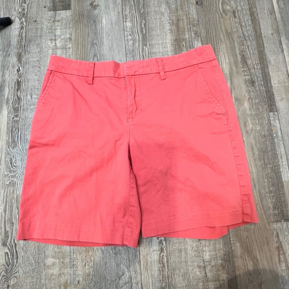 Tommy Hilfiger Womens Chino Shorts Stretch Cotton Coral Pink Size 4